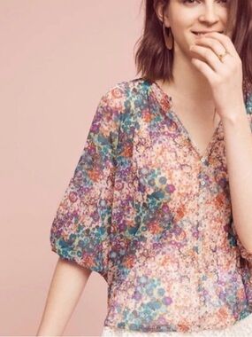 Anthropologie Weston Josephine Dolman Sleeve Top